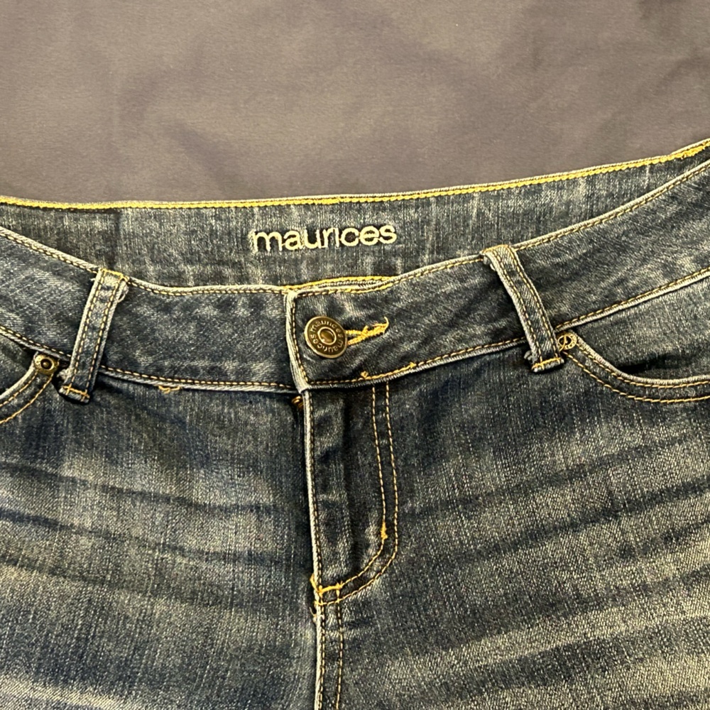 Maurices Dark Blue Ankle Jeans